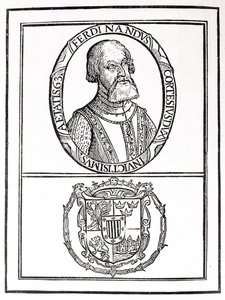 エルナドコルテス（1485-1547）と彼の腕の肖像画（「ナラティブアンドクリティカルヒストリーオブアメリカ」より）、ジャスティンウィンザー、1886年編集 作： English School