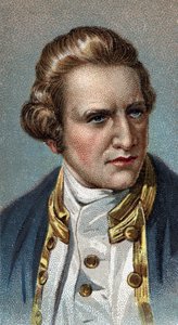 ジェームズ・クックの肖像 - ジェームズ・クック（1728 - 1779）、イギリスの航海士 - シリーズ「Leaders of Men」より - クロモリトグラフ - イギリスの学校、20世紀 - 。 作： English School
