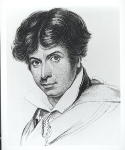 James Henry Leigh Hunt（1784-1859）の肖像 作： English School