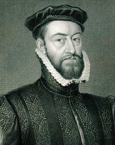 ジェームズ・スチュアート（1533-1570）の肖像（「ロッジの英国肖像画」より 作： English School