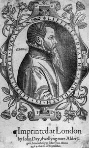 ジョンデイの肖像、キツネの殉教者の書、1564年の表紙 作： English School