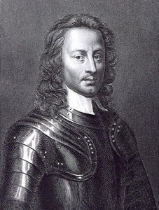 ジョン・ハンプデン（1594-1643）の肖像（エングレーヴィング） 作： English School
