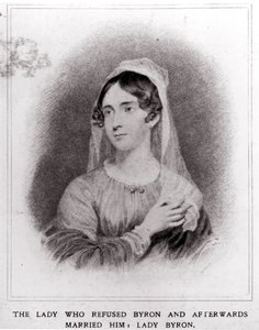 バイロン夫人の肖像（1792-1863） 作： English School