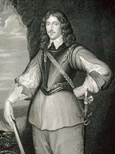 モンタグ・バーティ（1608-66）第2代リンゼイ伯爵の肖像（「ロッジの英国肖像画」より 作： English School