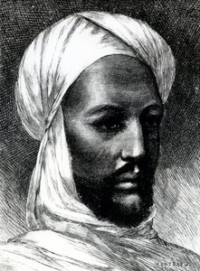 ムハンマド・アフマド（1844-1885）の肖像（1884年のイギリスとの戦争でダービッシュの指導者、マフディとして知られる）、植民地戦争、スーダン 作： English School