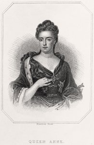 アン女王の肖像、1835 作： English School