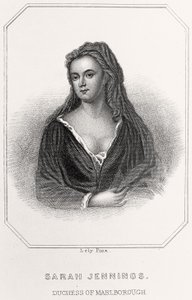 サラ・ジェニングスの肖像、マールボロ公爵夫人、1835年 作： English School