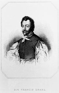 ロッジの英国の肖像画、1823年のサーフランシスドレイク（154043-1596）の肖像画 作： English School