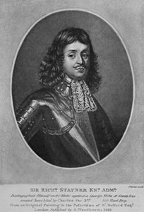 1815年にリチャードアーロムとチャールズターナーが描いた「イギリスの歴史に登場する人物」からのリチャードステイナー卿の肖像