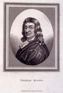 トーマス・ブラッド（1618-80年頃）の肖像（G. スミートン著）。 作： English School