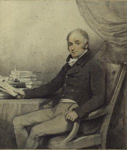 ノーサンプトンシャー、アインホー・パークの議員、ウィリアム・ラルフ・カートライト（1771-1847）の肖像（水彩、鉛筆、紙） 作： English School