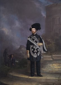 19世紀半ばのフリーメーソンの騎士テンプラーの肖像 作： English School