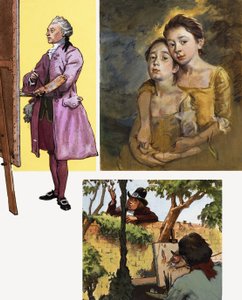 画家の肖像：顔は彼の運命だった 作： English School