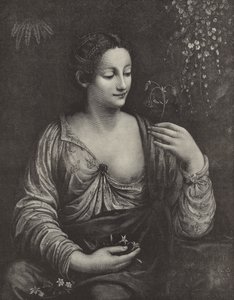 若い女性の肖像画 作： English School