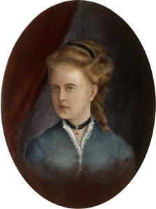 若い女性の肖像画 作： English School
