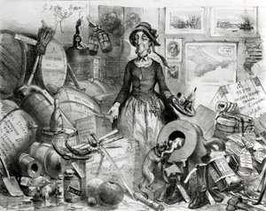 1855年に彼女の崇拝者に敬意を表して祝われたミスの経営陣の肖像 作： English School