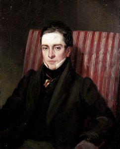 イギリスの詩人トーマス・フッド（1799-1845）の肖像 19世紀のイギリス派の絵画 ロンドン、ナショナル・ポートレート・ギャラリー 作： English School