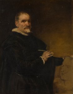 アロンソ・カノの肖像画（1601-1667、1800-1900年頃（キャンバスに油彩）） 作： English School
