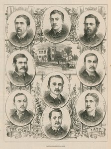 1877ケンブリッジの乗組員の肖像画 作： English School
