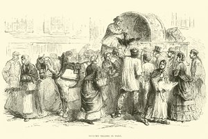 1870年10月、パリの家禽販売業者 作： English School