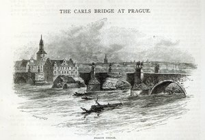 プラハ橋、「レジャーアワー」、1891年 作： English School