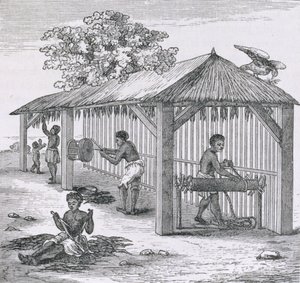 Samuel Hazardによる &39;Santo Domingo過去と現在&39;からのタバコの準備、パブ。 1873 作： English School
