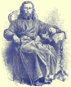 ギリシャ教会の司祭、HWベイツによって編集されたIllustrated Travelsからのイラスト、c.1880を発行（デジタル処理された画像）