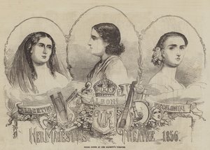 彼女の陛下の劇場での首相ドンネ、1856 作： English School