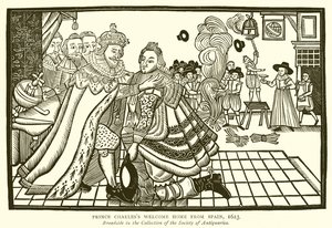チャールズ王子、スペインからの帰国、1623年 作： English School
