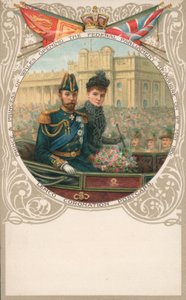 1901年5月9日、メルボルンの連邦議会を開くプリンスオブウェールズ 作： English School