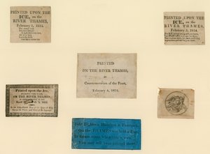1814年の霜市の印刷されたお土産 作： English School