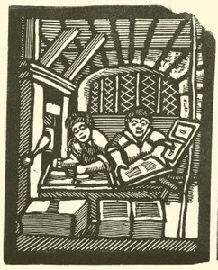 印刷機（木版画 作： English School