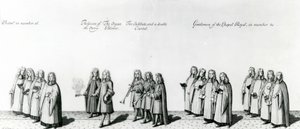 ジェームズ2世の戴冠式の行列、1687 作： English School