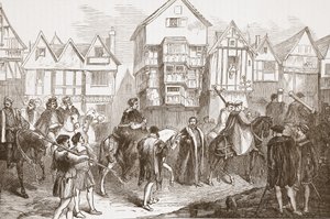 ウォルジーからウェストミンスターホールへの行列。 1878 作： English School