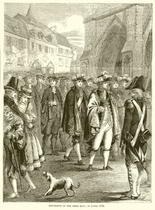 1789年のパリのエタット階級の行列 作： English School