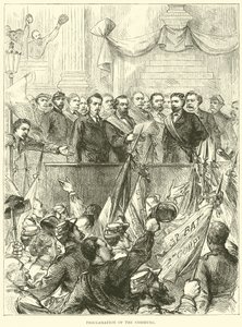 1871年3月のコミューン宣言 作： English School