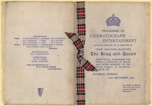 王と女王の前でのシネマトグラフエンターテイメントのプログラム 作： English School