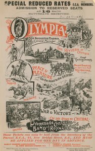 オリンピアの宣伝ポスター、1896年3月28日