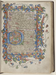 セイラム式文のソルター、c.1425-75（ベラムにインク、ペンキ、金）