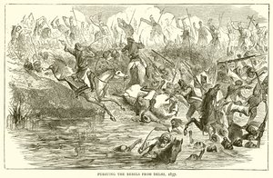 1857年のデリーからの反逆者の追跡