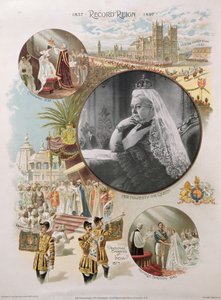 ビクトリア女王（1819-1901）は、1897年に彼女のダイヤモンドジュビリーの時代に描かれました。