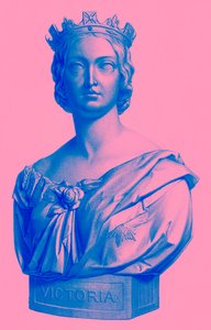 ビクトリア女王、イギリスの女王またはロイヤルビューティーブックのイラスト、c.1875を発行（デジタル処理された画像） 作： English School