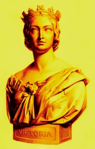 ビクトリア女王、イギリスの女王またはロイヤルビューティーブックのイラスト、c.1875を発行（デジタル処理された画像）