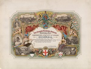 ビクトリア女王、ダイヤモンドジュビリー、ロンドン市公社によるレセプションボール 作： English School