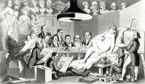 1824年にシャーウッド、ジョーンズ＆Co.によって発行されたライフアカデミーサマセットハウスで美容の真のラインを反映する天才のRA 作： English School