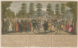 Ranelagh Gardens。ヴェネツィア大使の仮面舞踏会、1749年 作： English School