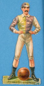 Ready for Anything 、フットボール選手のカットアウト、1880年代〜90年代 作： English School