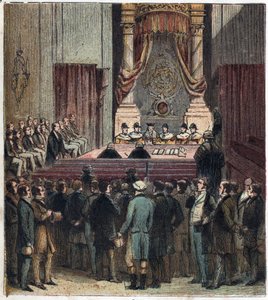 改革法案新首相のグレイ卿は、1832年に改革法案を議会に提出した。改革の舞踏会」の様子 作： English School