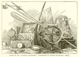 フランクリン遠征の遺物（キャプテンMClintockにより発見、1858-9） 作： English School