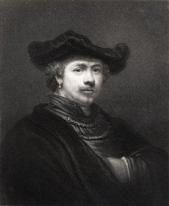 レンブラントハーメンスファンライン（1606-69）、「肖像画のギャラリー」より、1833年発行